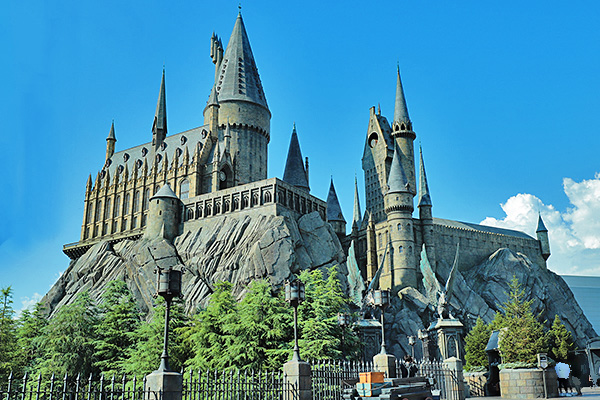 ハリーポッターエリアのホグワーツ城
